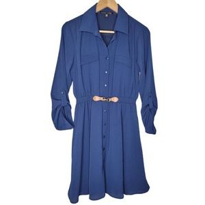 Always Indigo Casual Dress Size M Petite